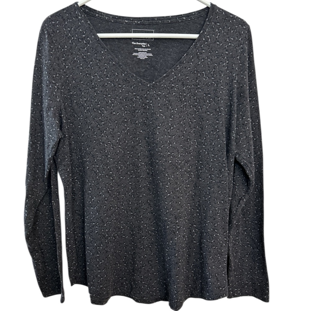 Sonoma Goods for Life Long Sleeve V Neck Tee Size L